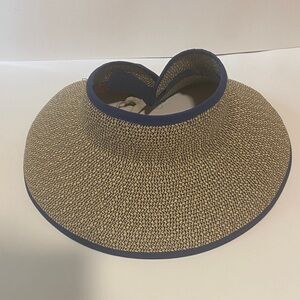 Stylish Blue and Tan Women's Sun Visor